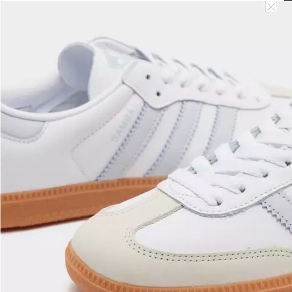 Adidas OG Samba Cloud White / Halo Blue / Off white Women’s Sneakers size 6.5 - Picture 8 of 16